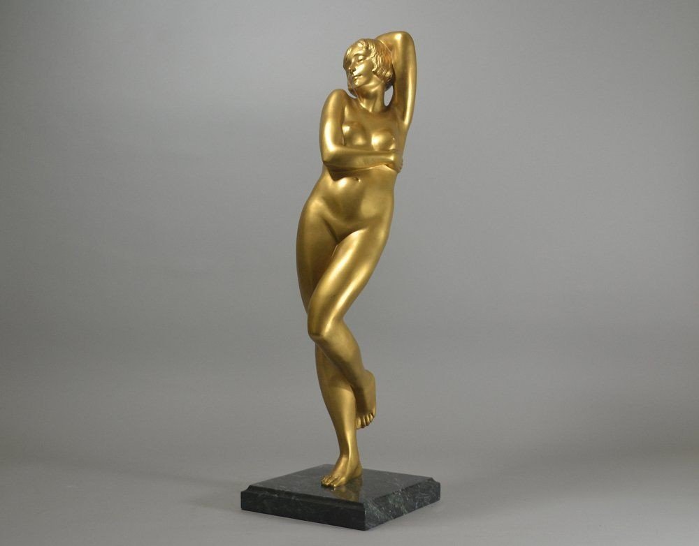 Marie Louise Simard Tall Bronze Dancer Sculpture-photo-4