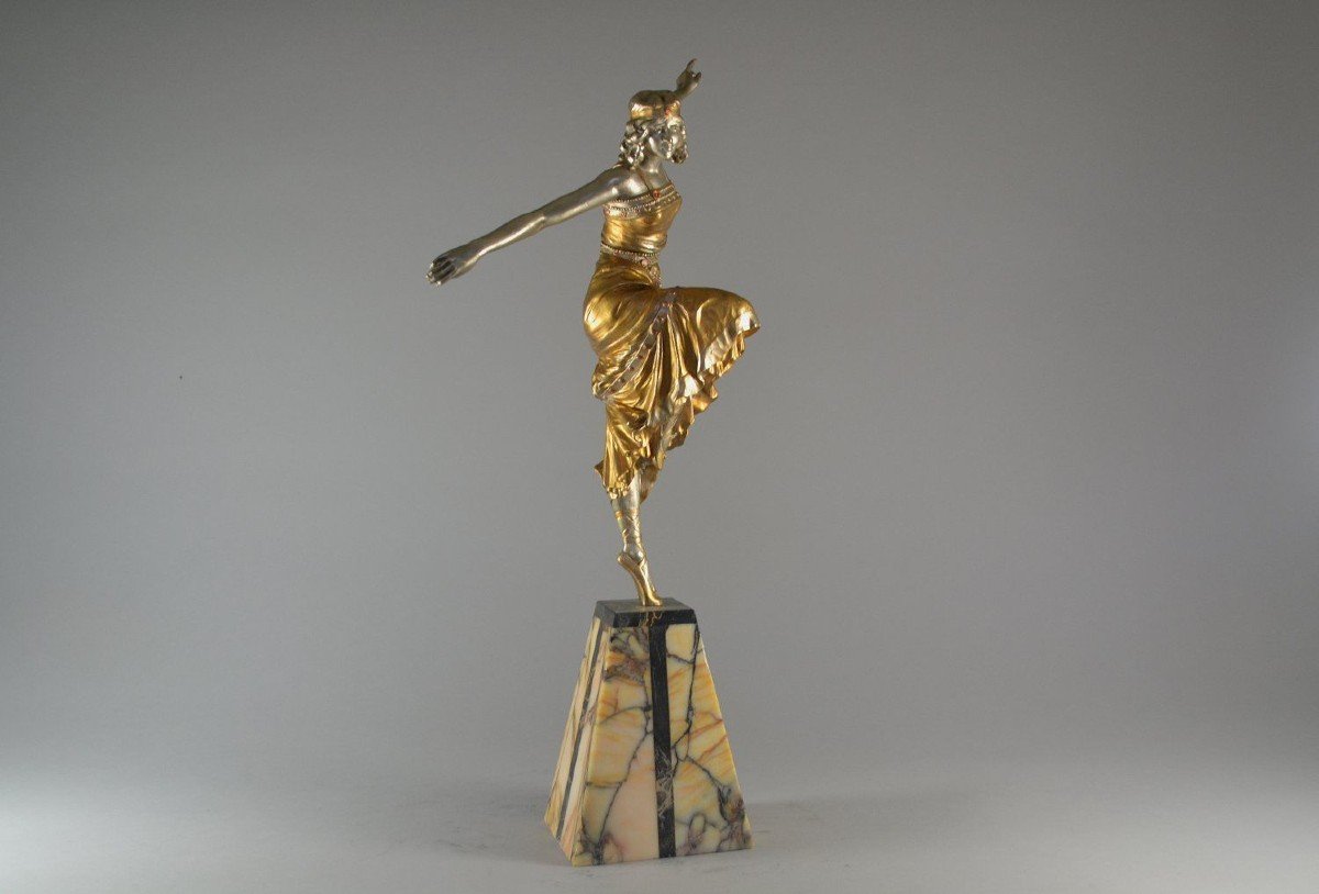 Paul Philippe 47cm Bronze "russian Dancer" Circa 1930-photo-3