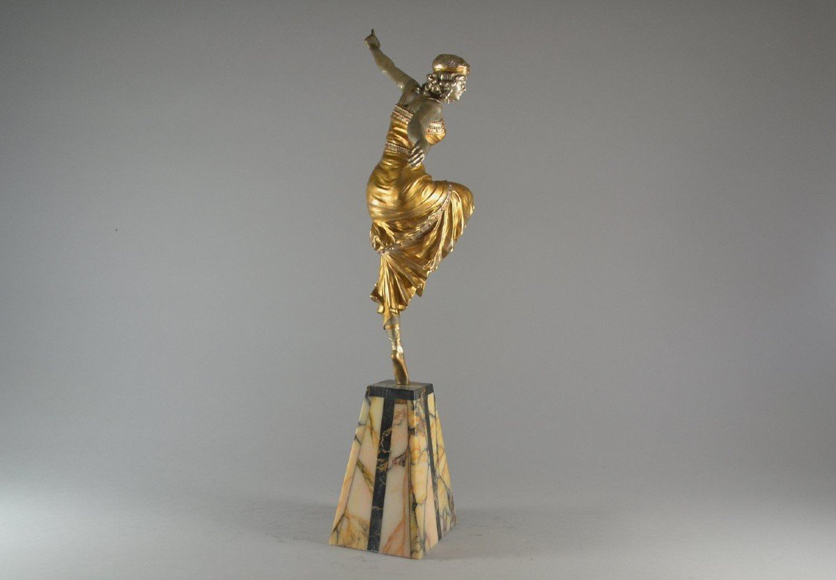 Paul Philippe 47cm Bronze "russian Dancer" Circa 1930-photo-1