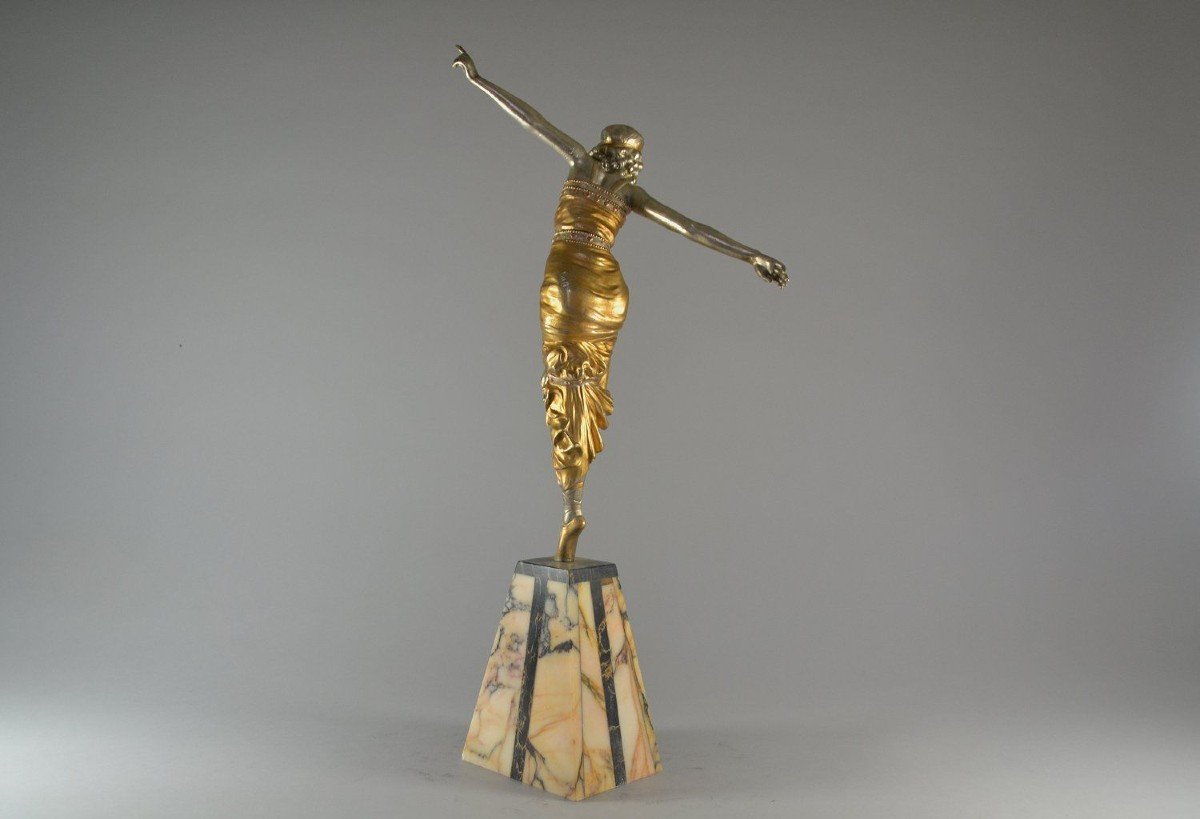 Paul Philippe 47cm Bronze "russian Dancer" Circa 1930-photo-5