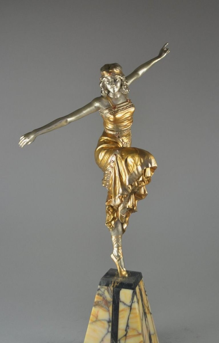 Paul Philippe 47cm Bronze "russian Dancer" Circa 1930-photo-6