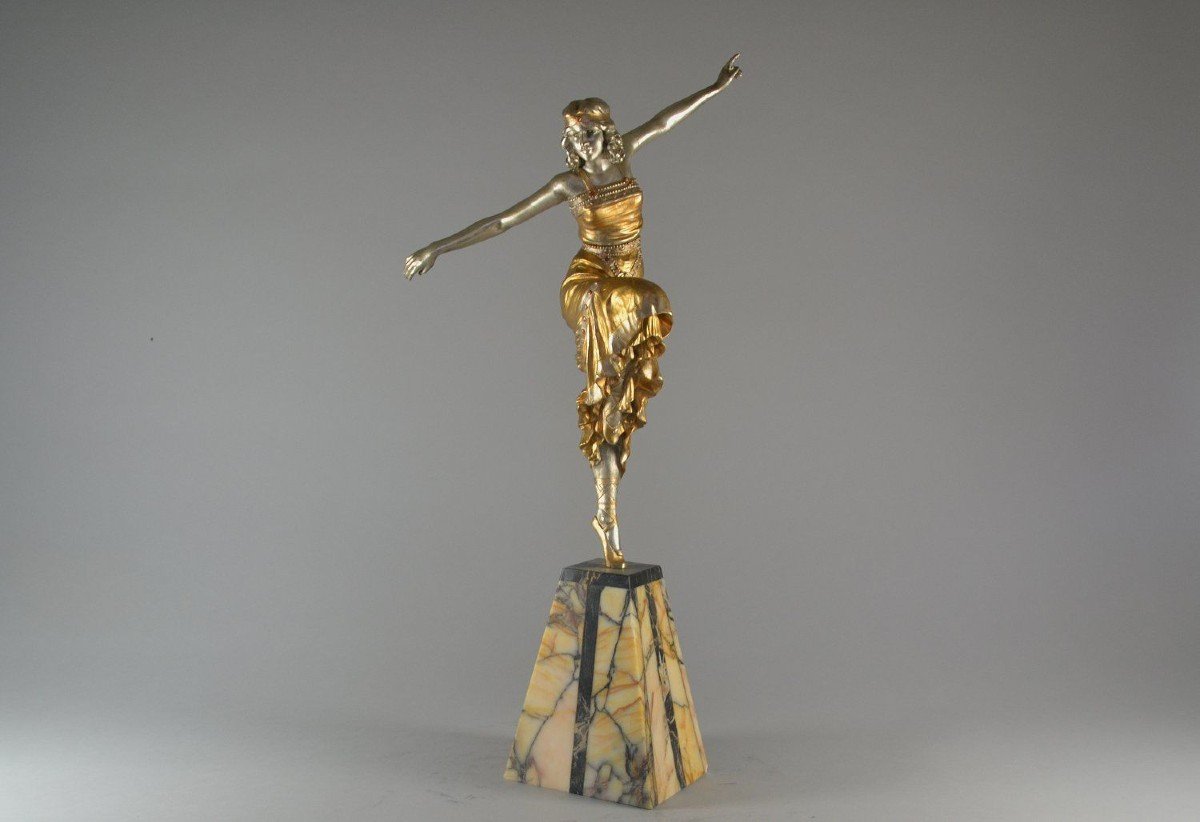 Paul Philippe 47cm Bronze "russian Dancer" Circa 1930