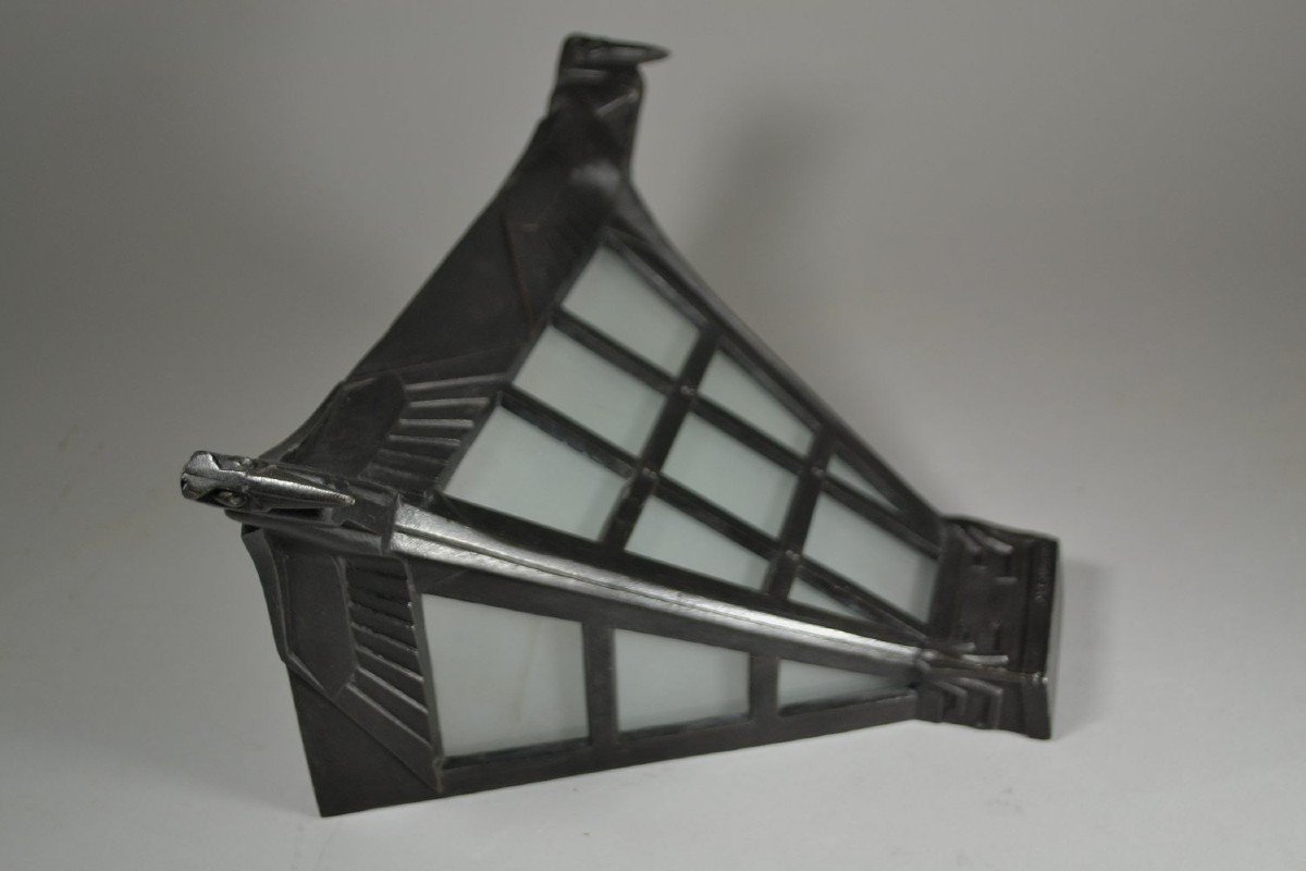 Rare Art Deco Max Le Verrier Sconce-photo-3