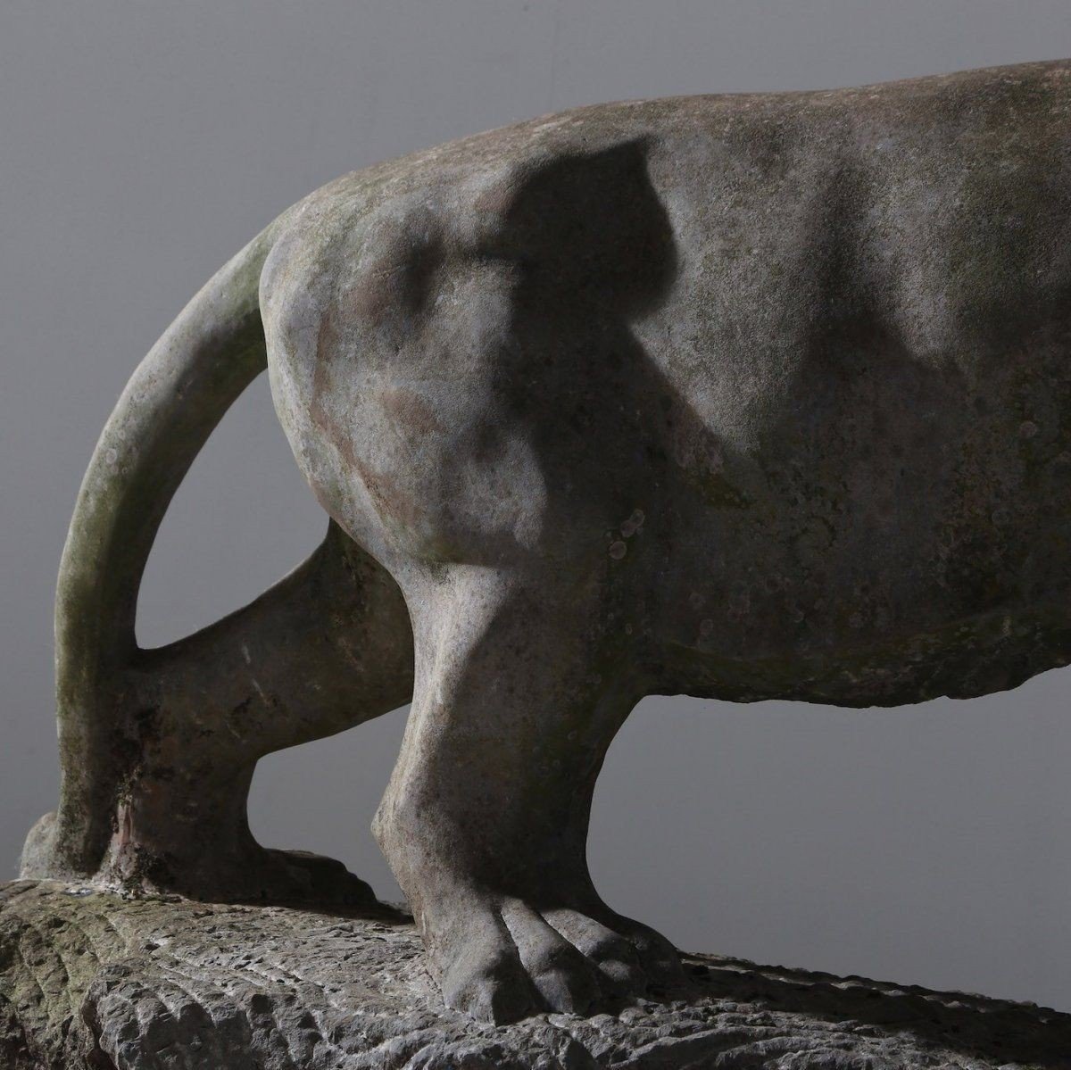 Impressive Architectural Stone Panther / Jaguar.-photo-6