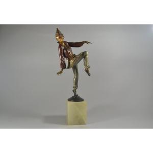 Otto Hafenrichter Danseuse En Bronze Art Déco