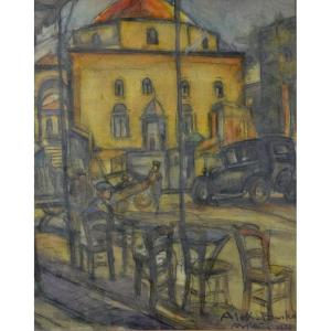 #2. Alexander Barkoff (1870-1942), Vue sur les rues d'Athènes, 1936