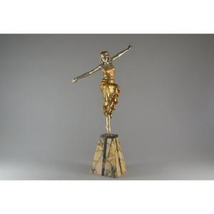 Paul Philippe 47cm Bronze "russian Dancer" Circa 1930