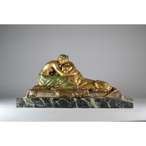 "le Favori De l'Odalisque" Sculpture En Bronze  Dh Chiparus