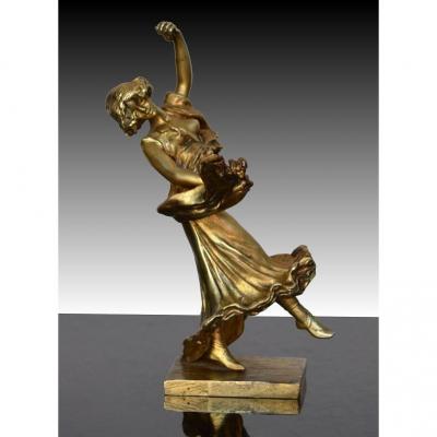 Art Nouveau Bronze Dancer