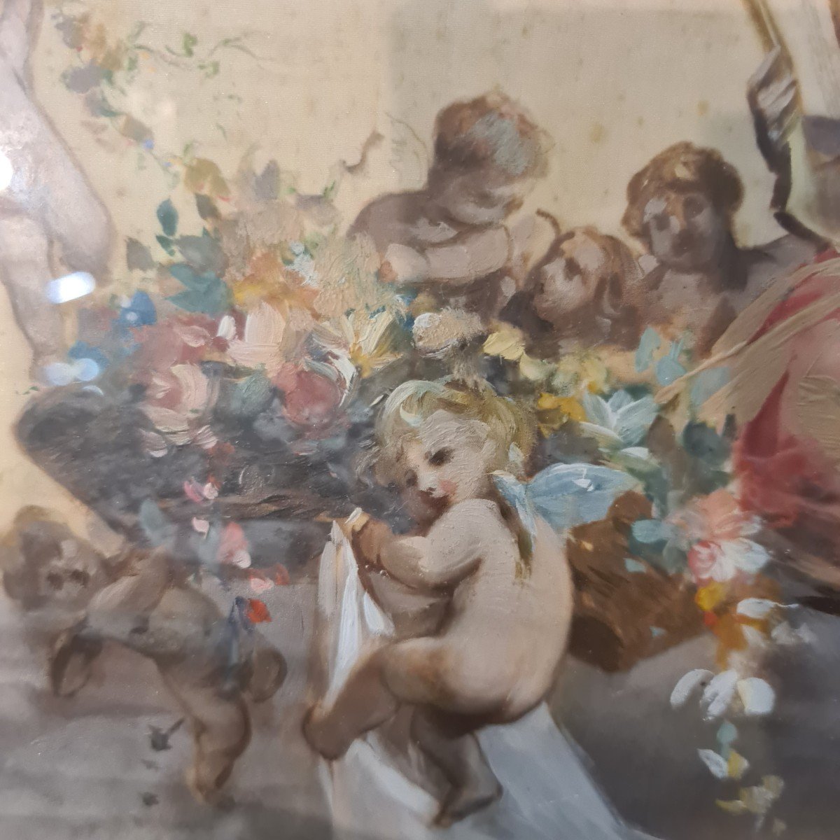 Antique Painting On Silk-photo-3