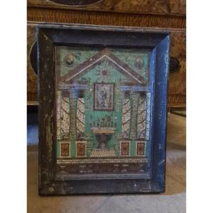 18th  Century Reliquary. Antique Frame