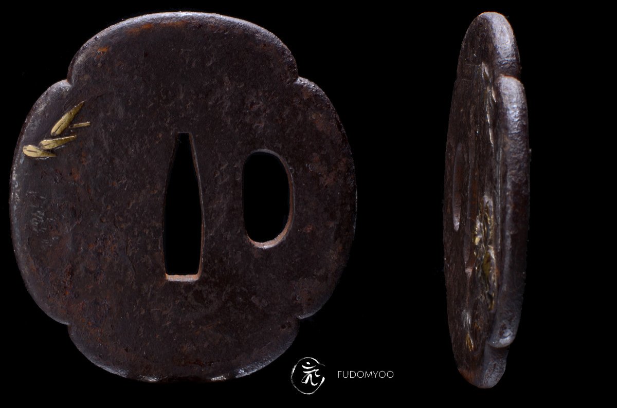 Tsuba Tigre Et Bambou garde de sabre japonaise -photo-3