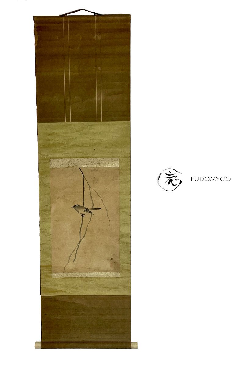 Kakemono Japanese Nightingale Bird Uguisu -photo-4