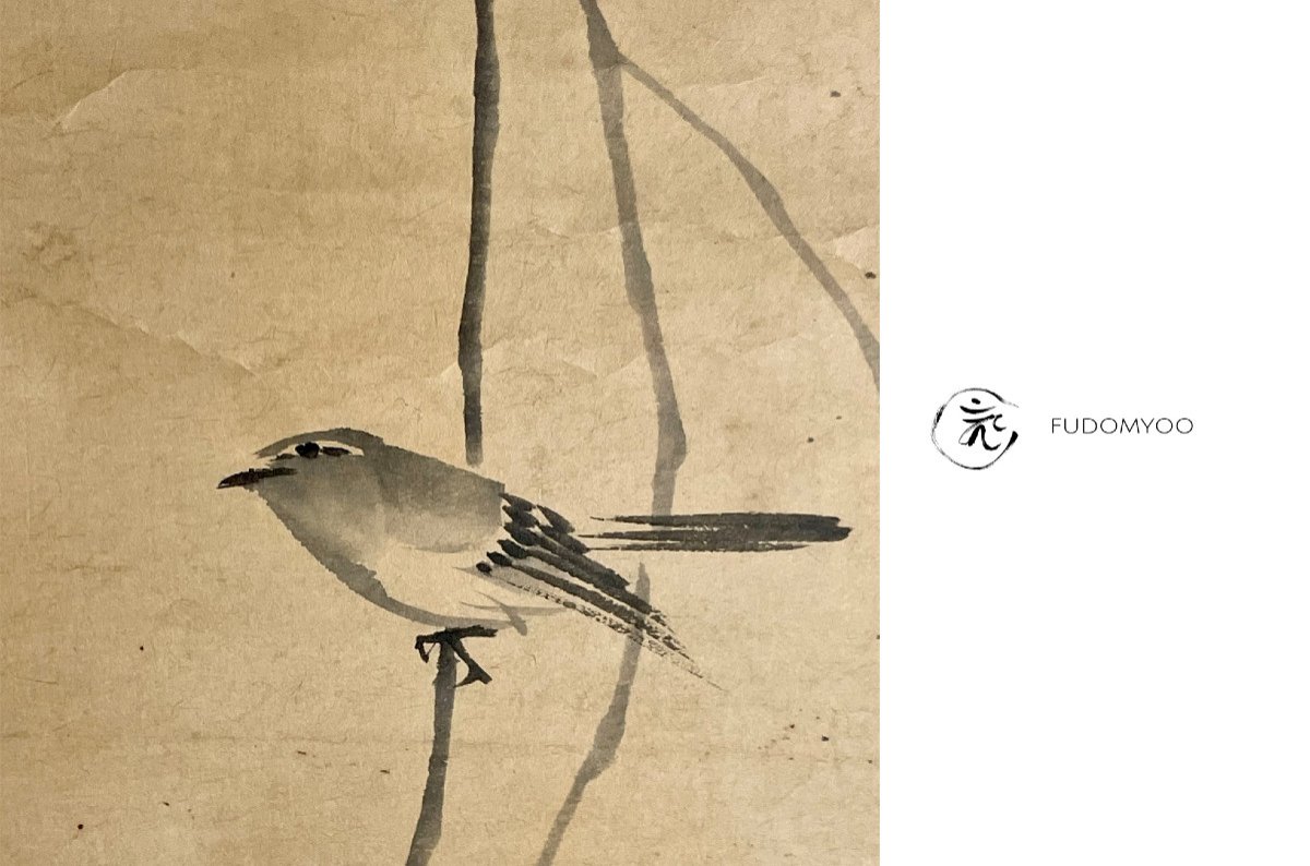 Kakemono Japanese Nightingale Bird Uguisu 