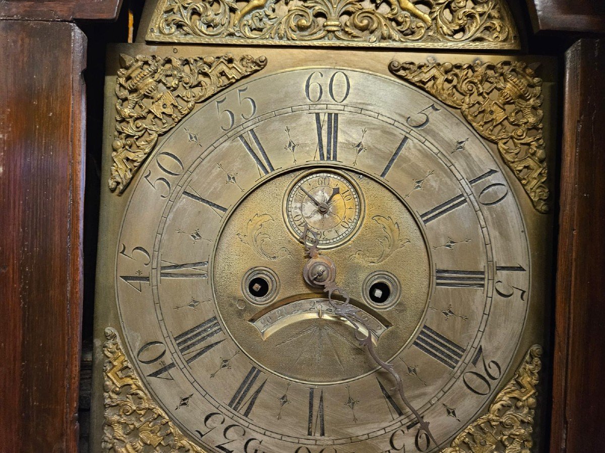 Inlaid Dutch Pendulum Clock - Early 19th Century-photo-3