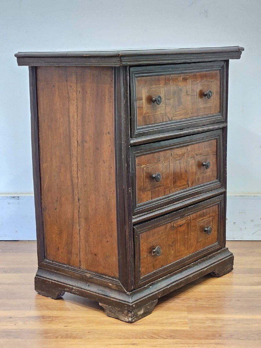 Small Chest Of Drawers With 3 Drawers - Mid 18th Century-photo-2