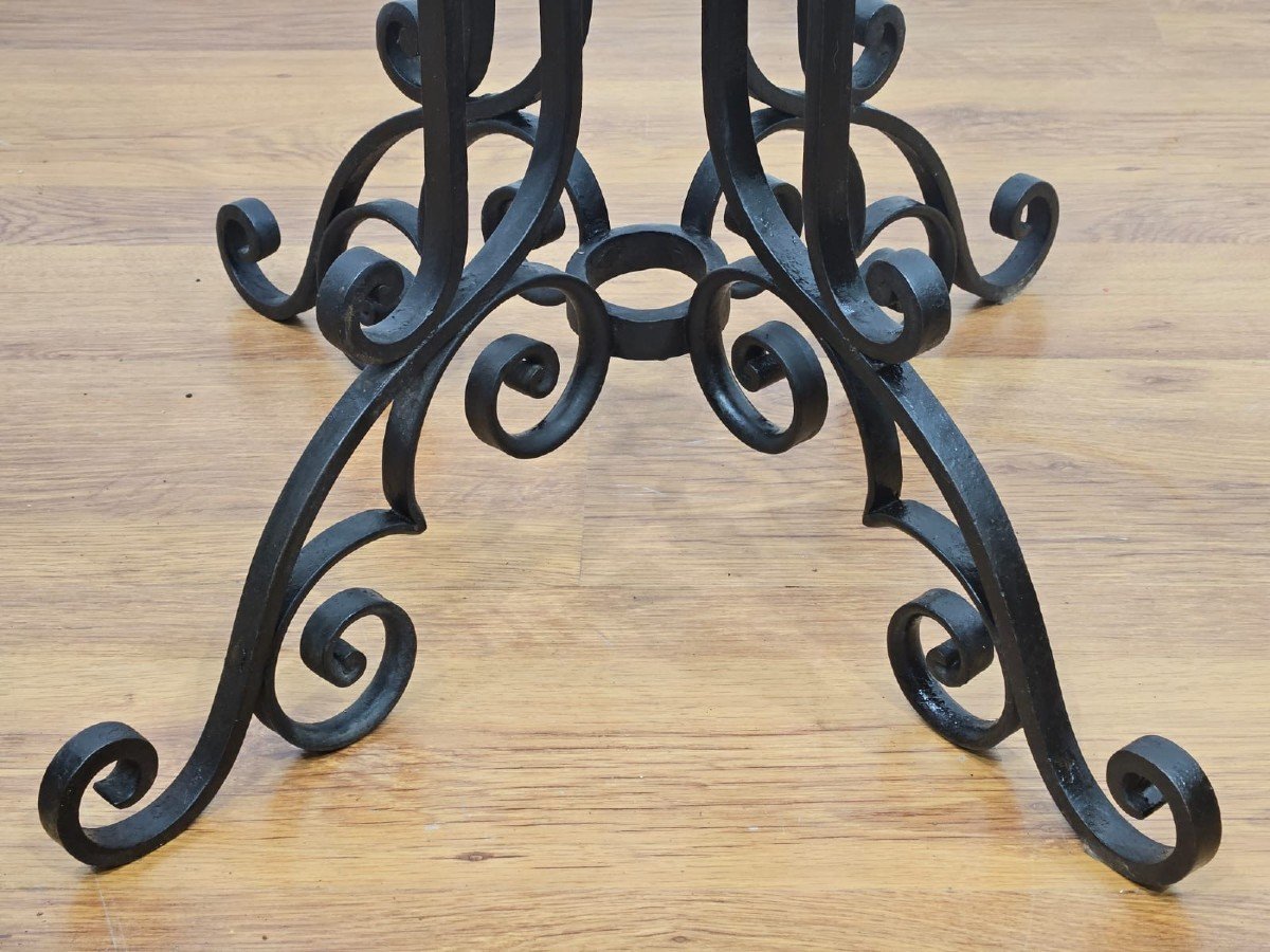 Wrought Iron Vase Holder - Early 20th Century-photo-3