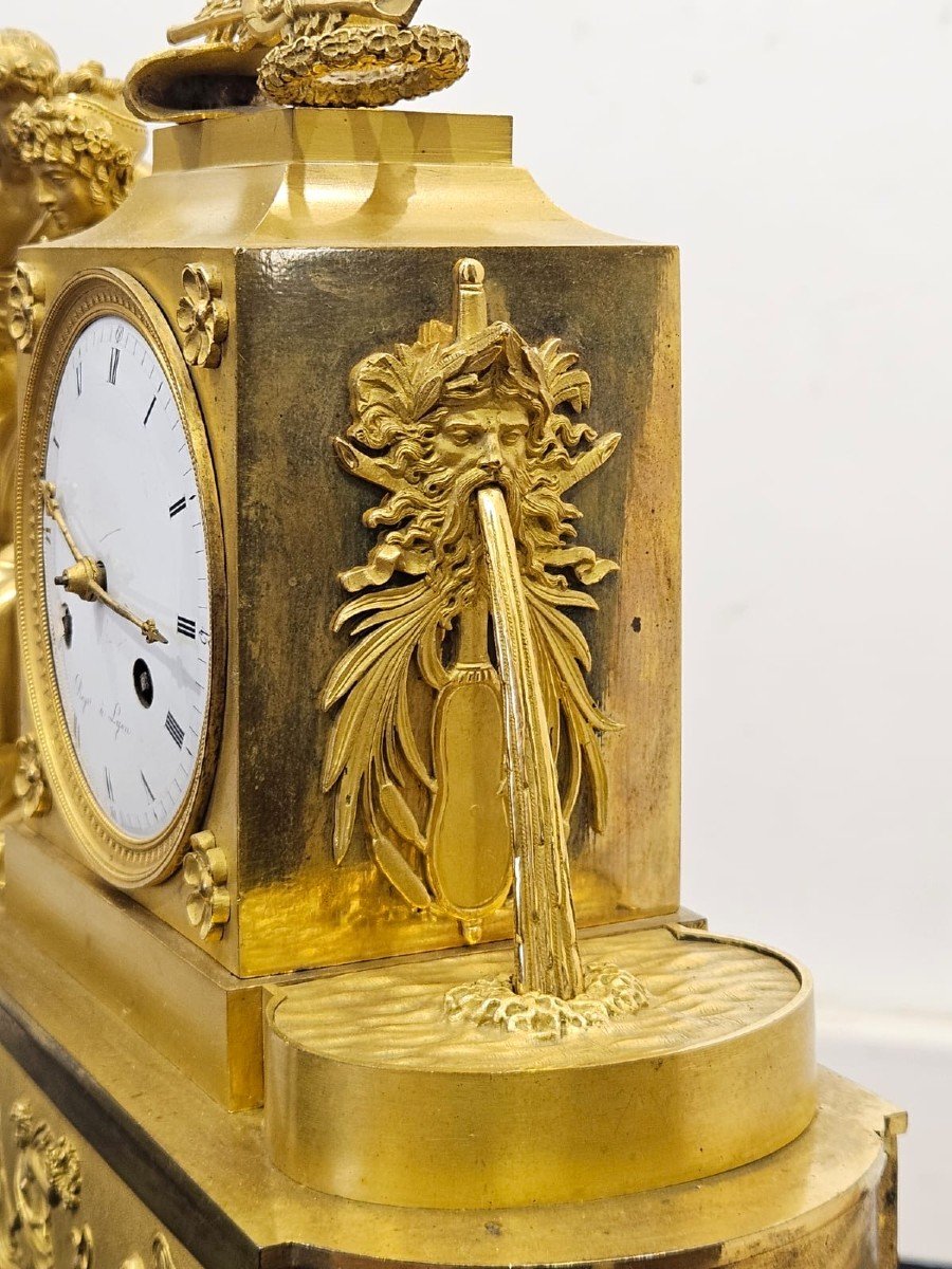 "parigina" Clock Made By Claude Galle (1759-1815)-photo-4