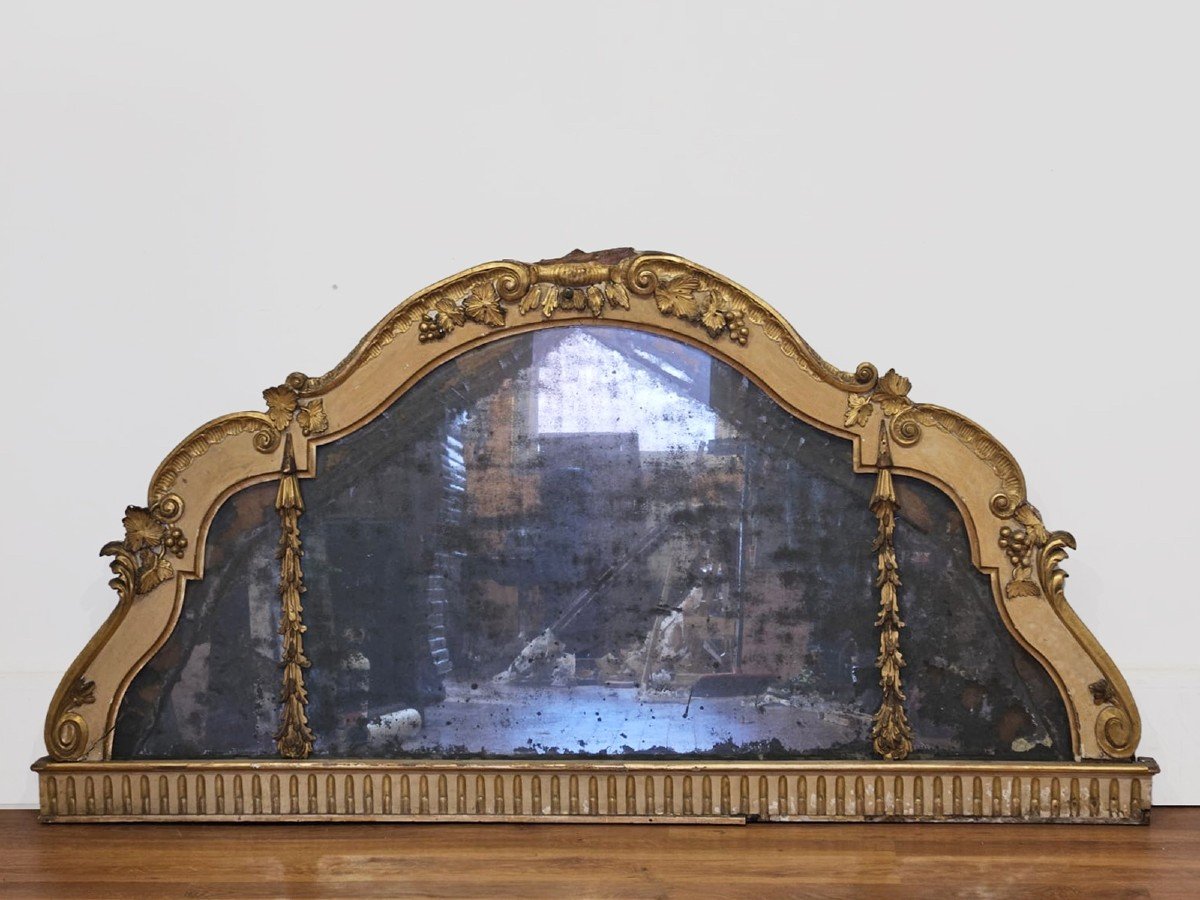Miroir De Cheminée Pouvant Servir De Tête De Lit - Louis XVI