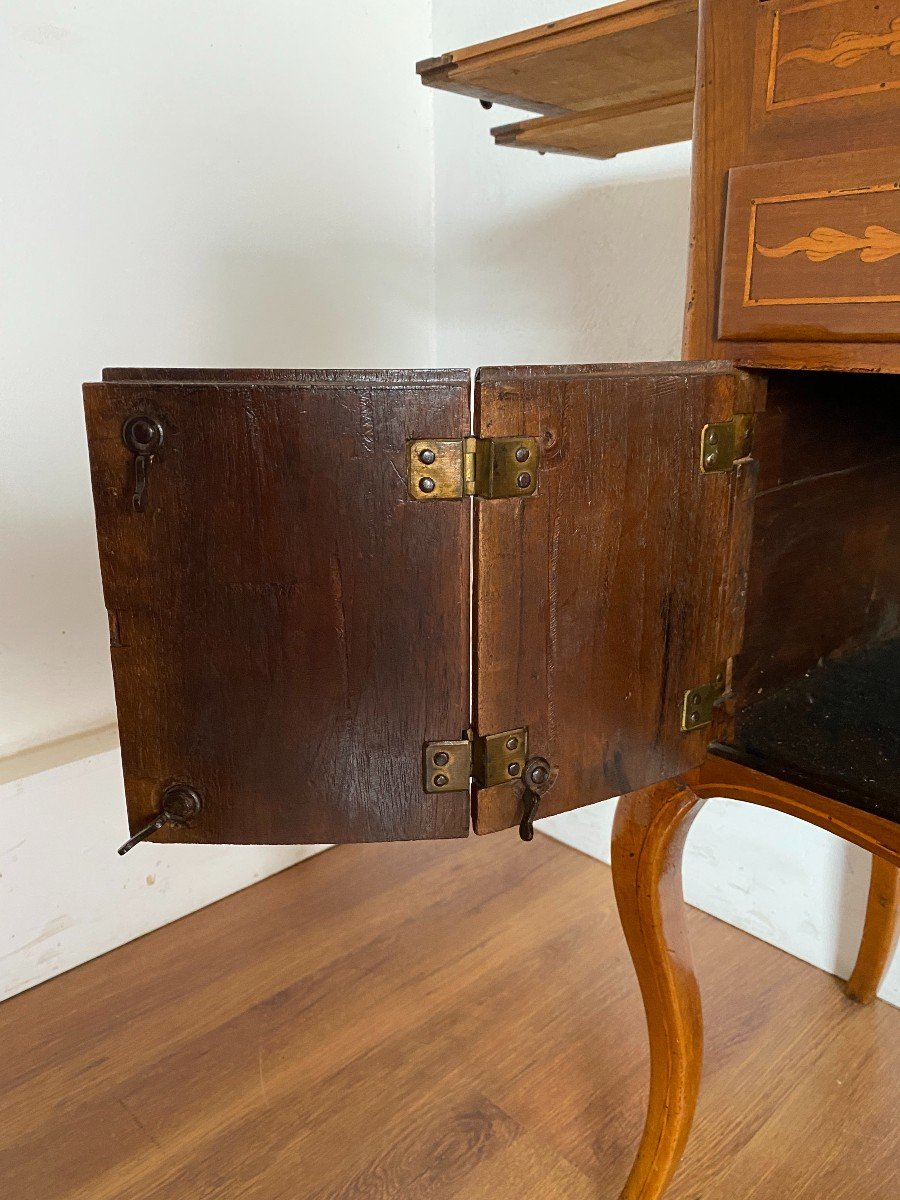 Rare Work Bedside Table - Second Half Of The 18th Century.-photo-3