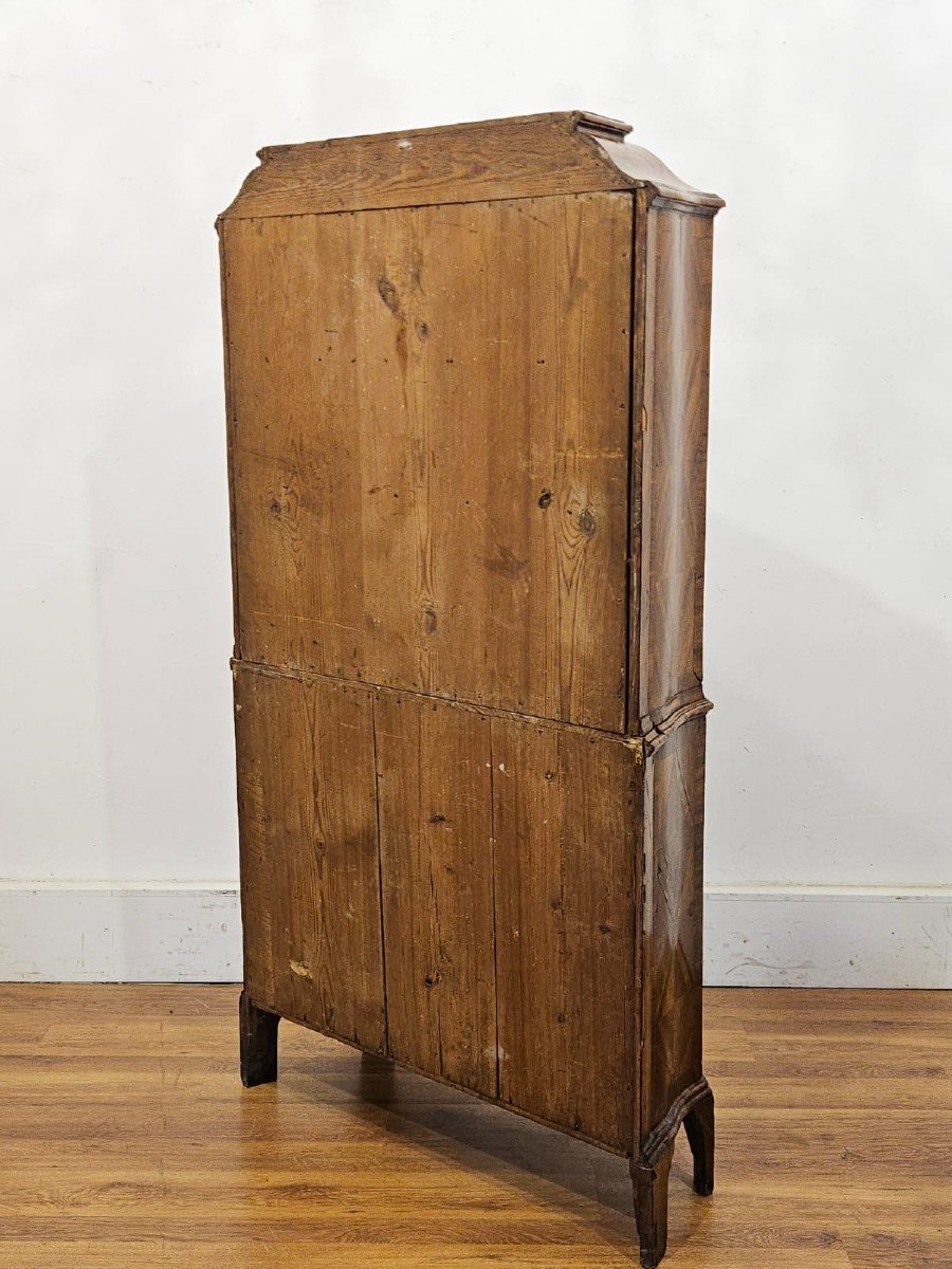 Elegant Glass Cabinet / Veneered Sideboard - Louis XVI-photo-4