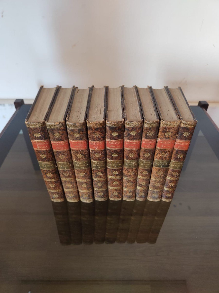 9 Volumes Of The "history Of Naples" - 1821 Edition-photo-4