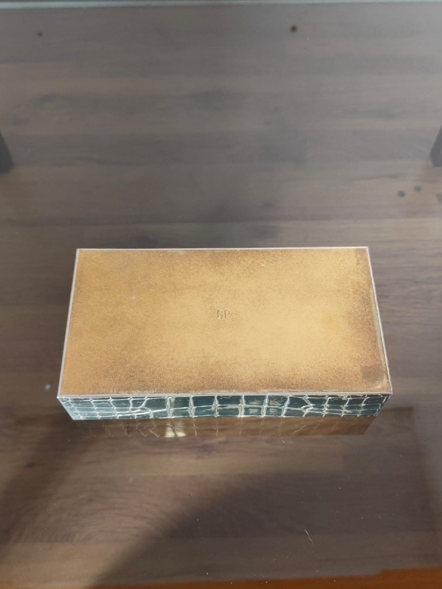 Coffret En Bronze Et Laiton - Années 1970-photo-6