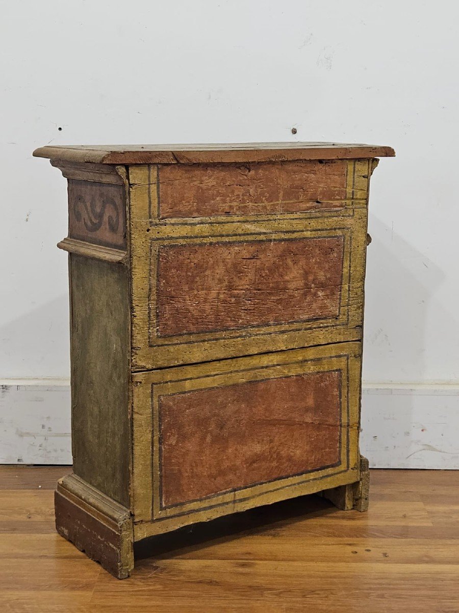 Antique Small Lacquered Sideboard - 18th Century-photo-8