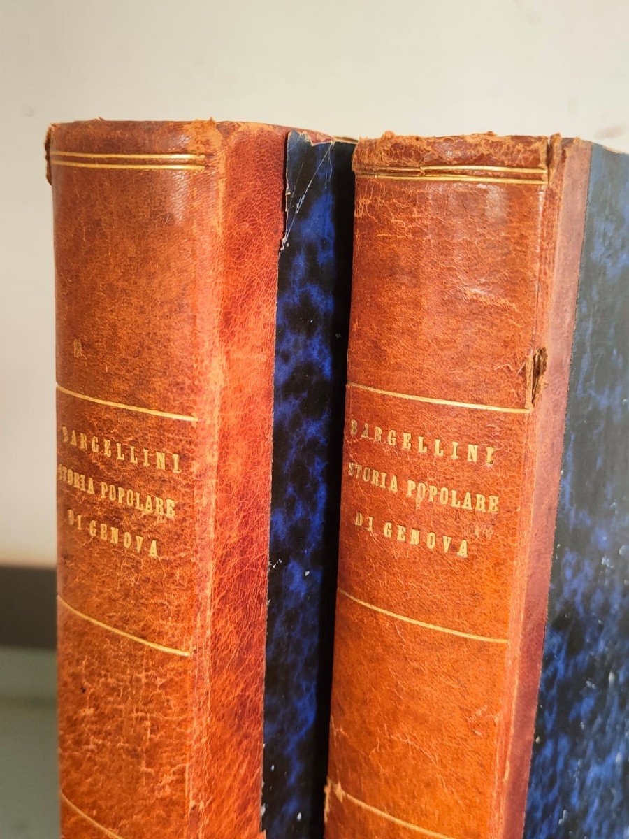 "storia Popolare Di Genova Dalla Sua Origine Ai Nostri Giorni " (1856) N°2 Volumes-photo-3