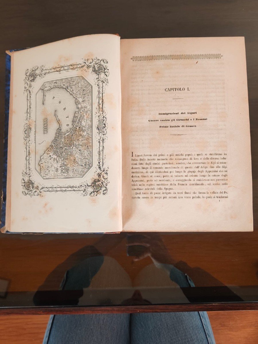 "storia Popolare Di Genova Dalla Sua Origine Ai Nostri Giorni " (1856) N°2 Volumes-photo-4