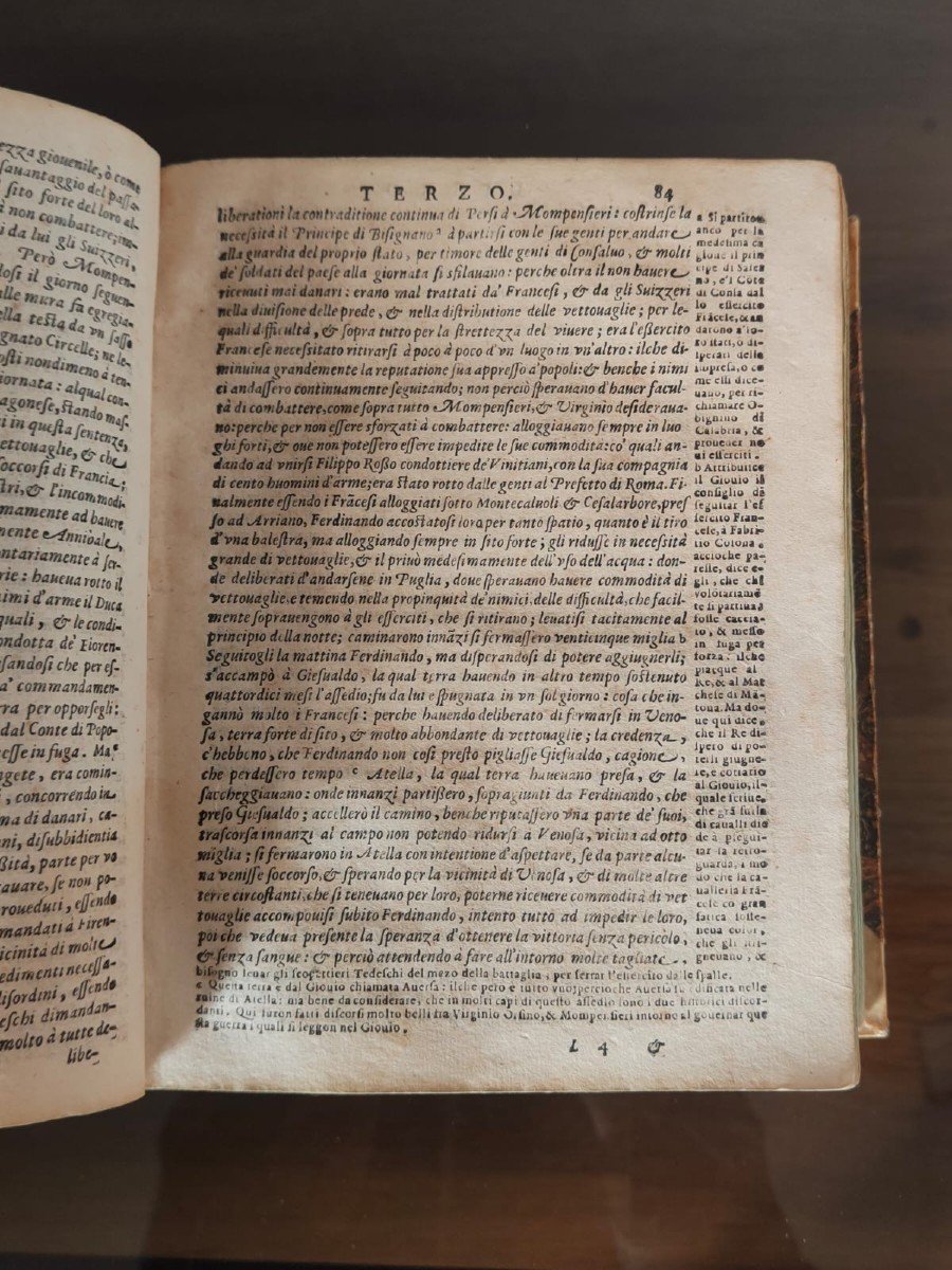 Livre Ancien "la Historia d'Italia De M.francesco Guicciardini" 1604-photo-3