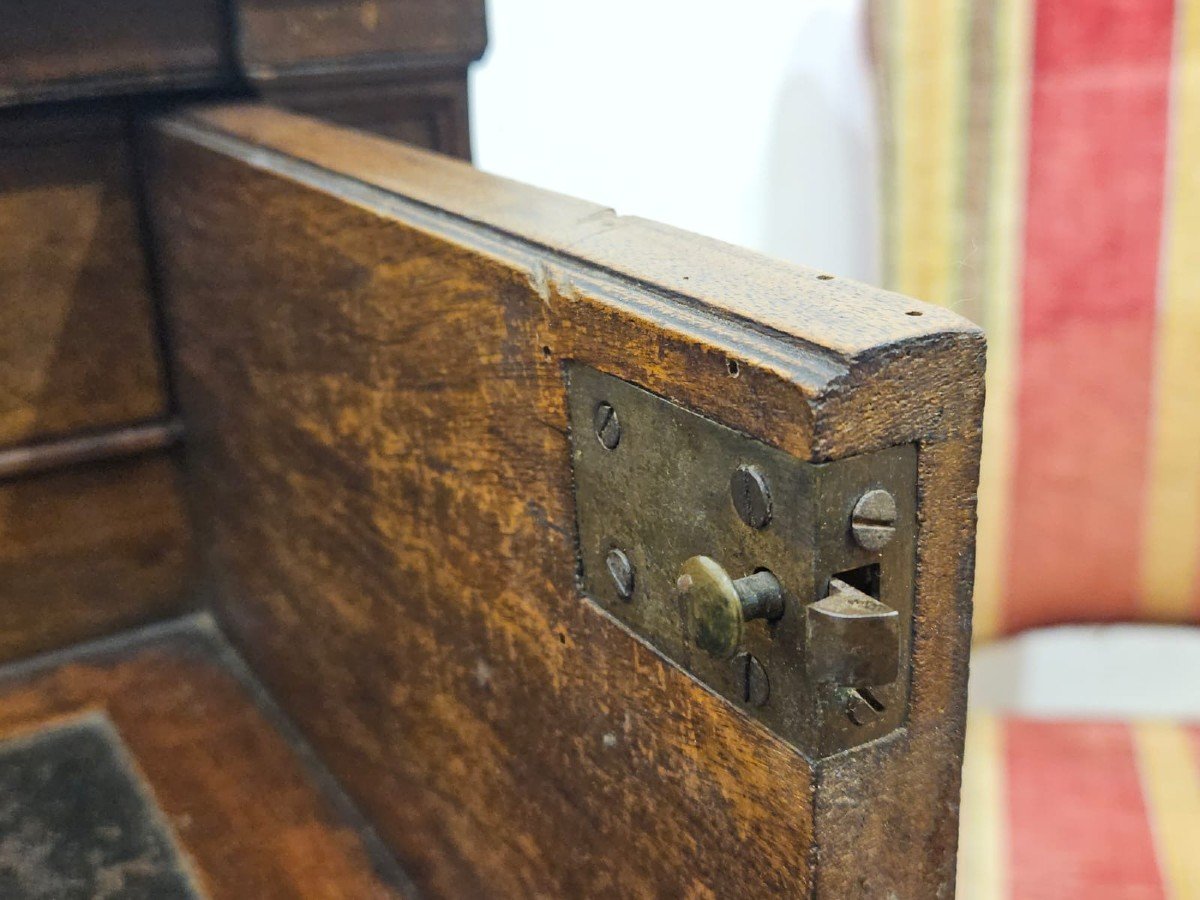 Rare Louis XVI Chest Of Drawers With Marble Top And Drop-leaf Drawer-photo-3