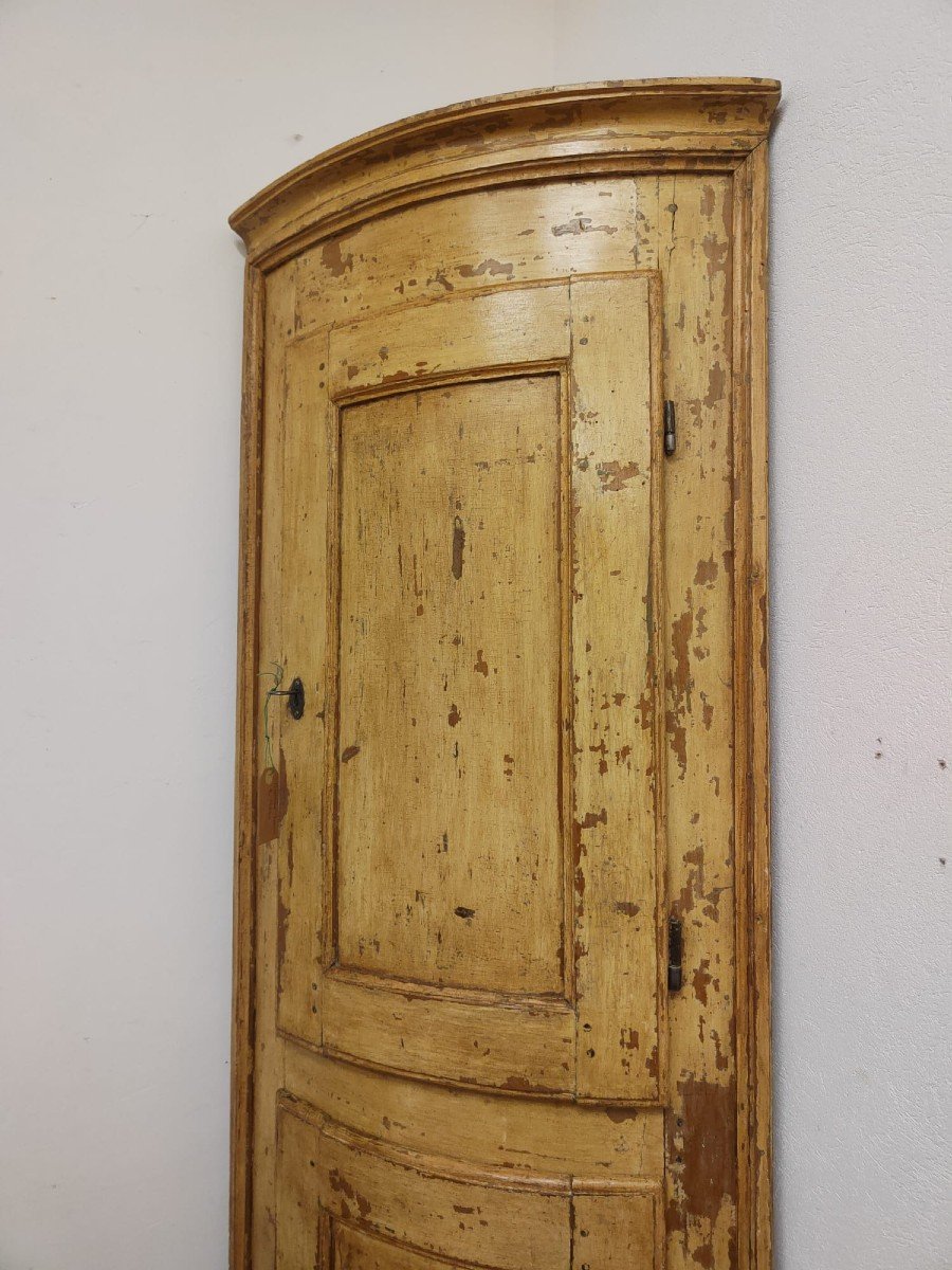 Armoire d'angle Laquée Piémontaise - Début Du 19ème Siècle-photo-4