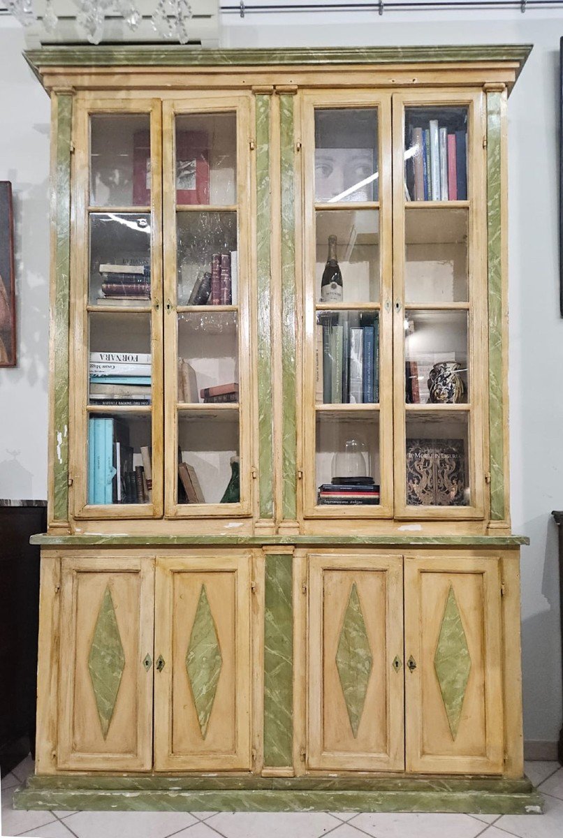 Lacquered Bookcase - 18th Century-photo-2