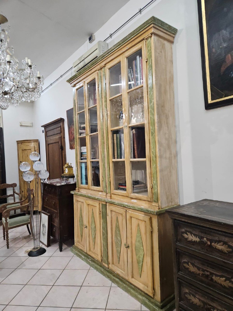 Lacquered Bookcase - 18th Century-photo-3