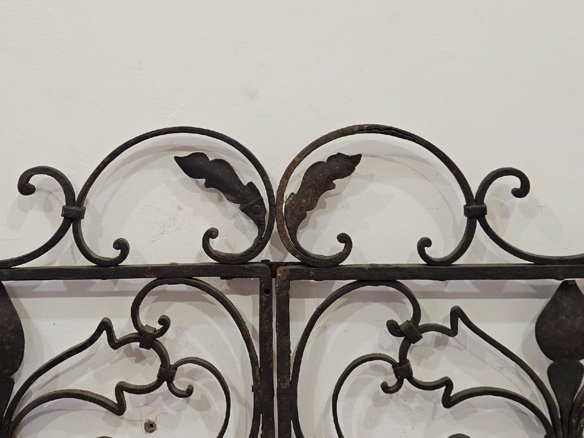 Ancient Wrought Iron Gate - 18th Century-photo-4