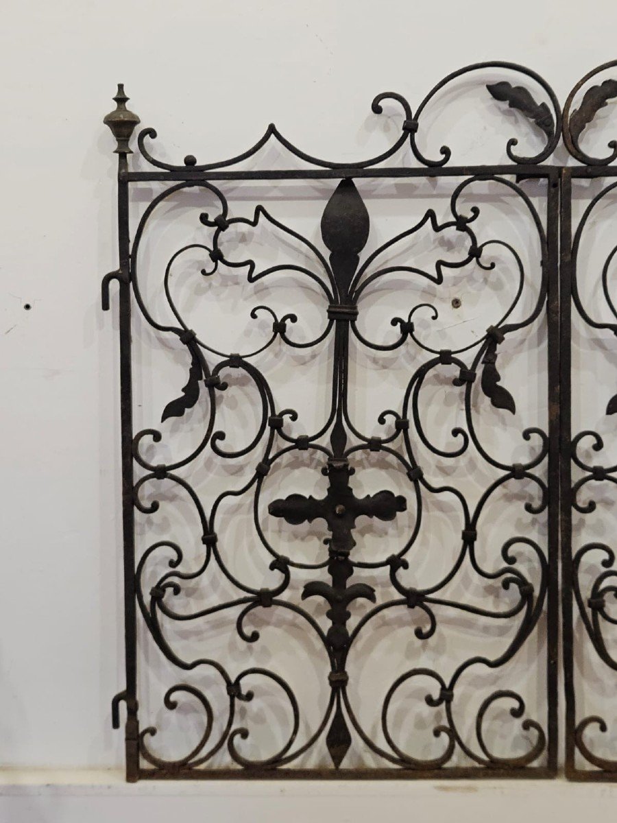 Ancient Wrought Iron Gate - 18th Century-photo-3