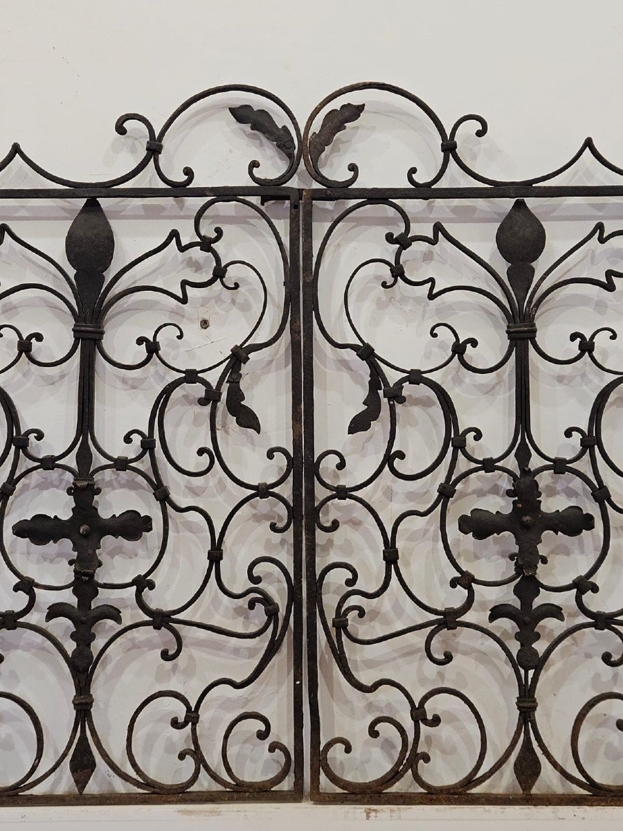 Ancient Wrought Iron Gate - 18th Century-photo-4