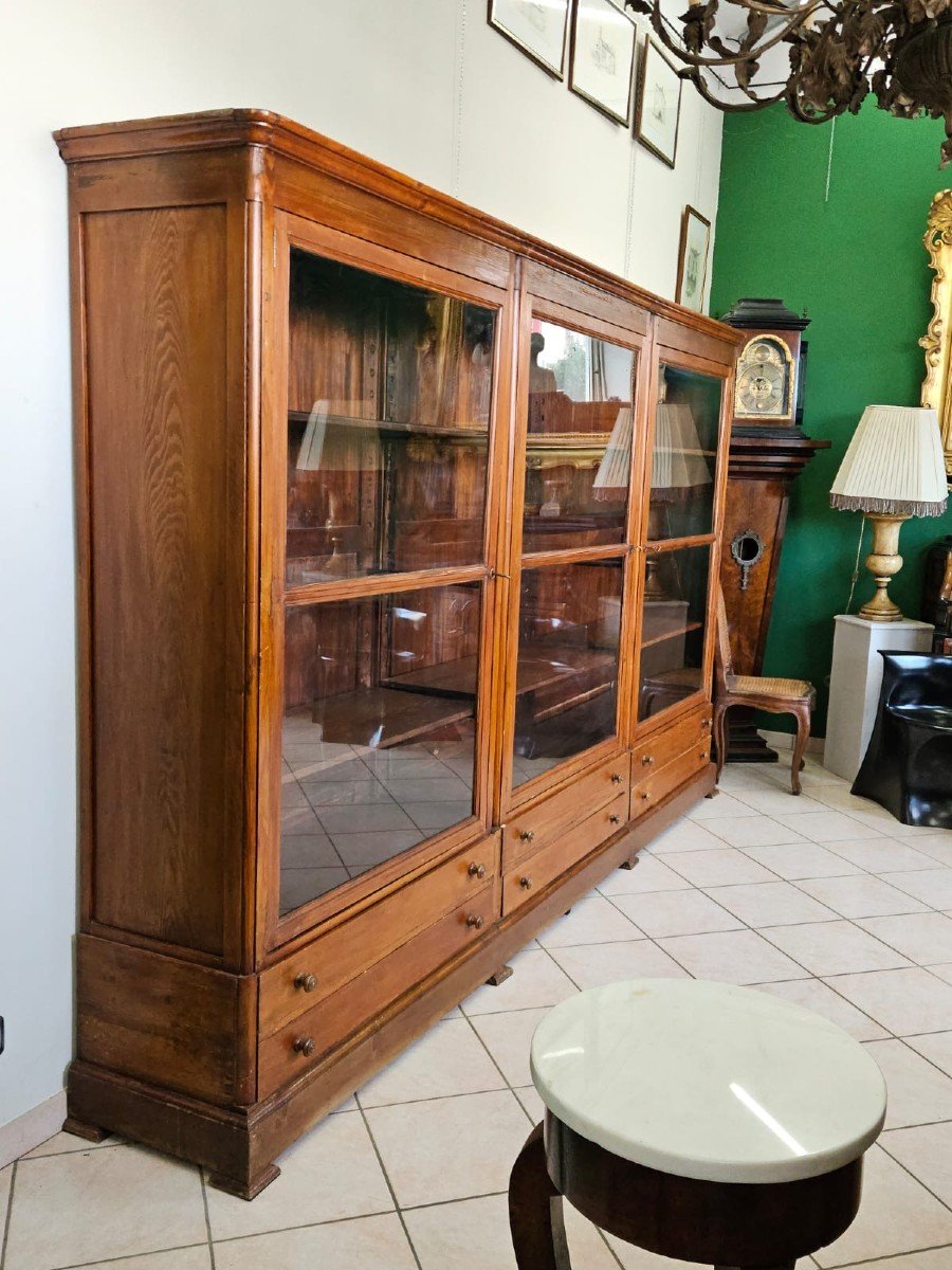 3-door Archive Bookcase - 19th Century-photo-4