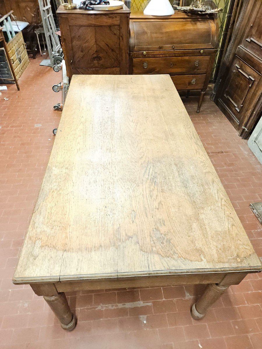 Table En Chêne Avec 2 Tiroirs - Début Des Années 1900-photo-5