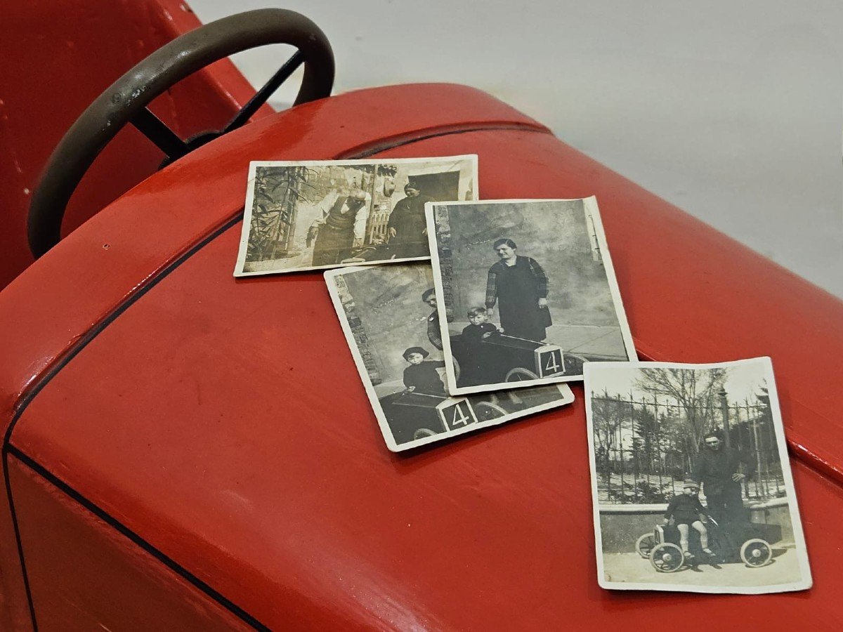 Voiture à Pédales En Bois Pour Enfants - Originale De 1925-photo-2