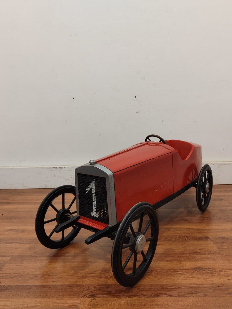 Voiture à Pédales En Bois Pour Enfants - Originale De 1925-photo-3