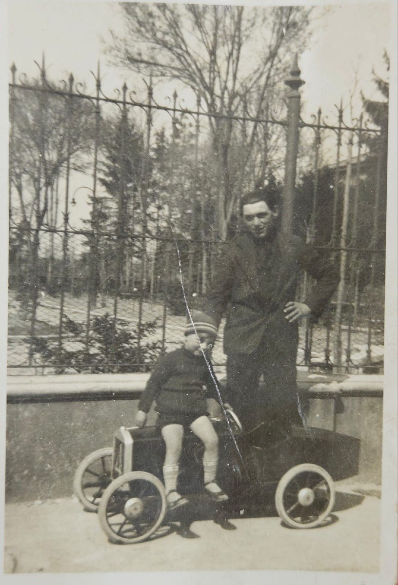 Voiture à Pédales En Bois Pour Enfants - Originale De 1925-photo-1