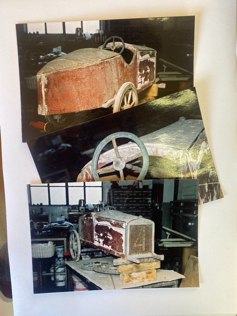 Voiture à Pédales En Bois Pour Enfants - Originale De 1925-photo-3