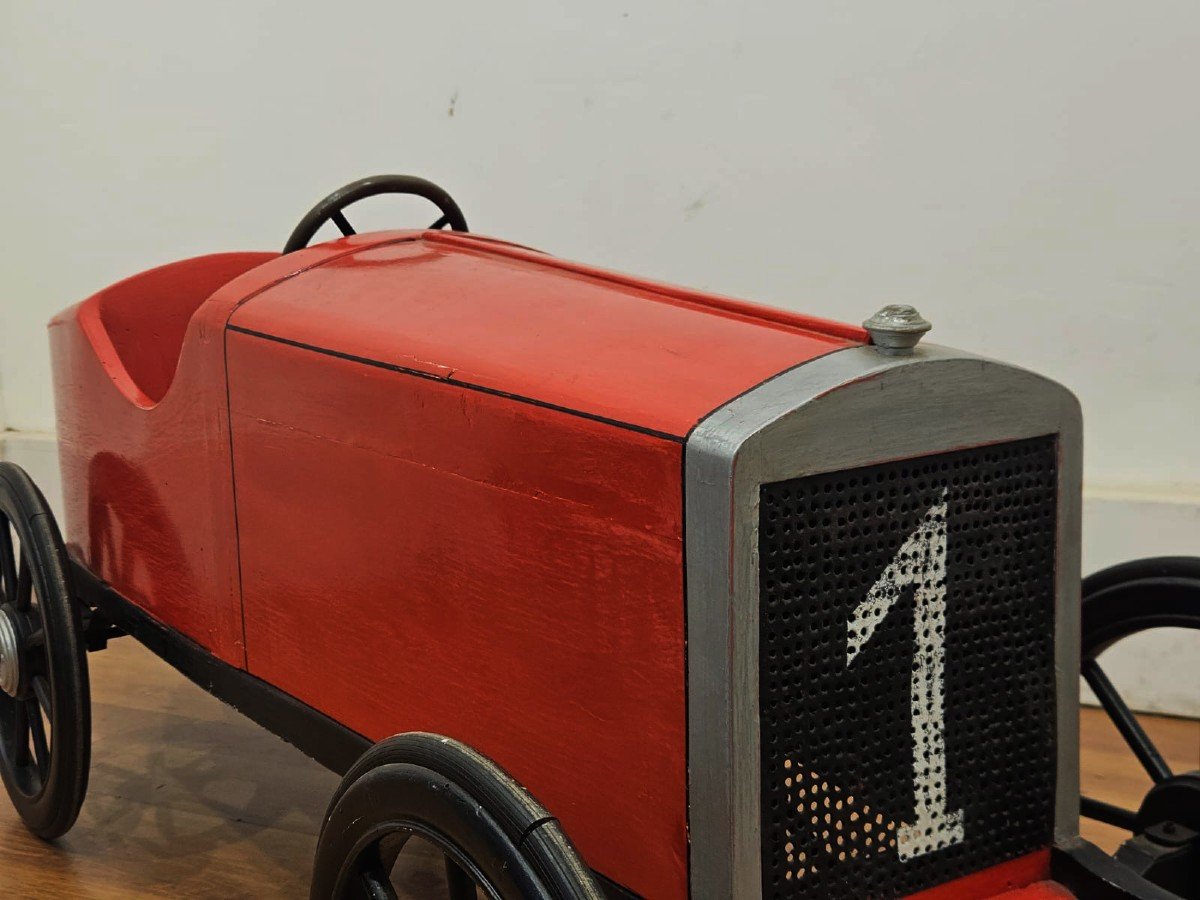 Voiture à Pédales En Bois Pour Enfants - Originale De 1925-photo-8