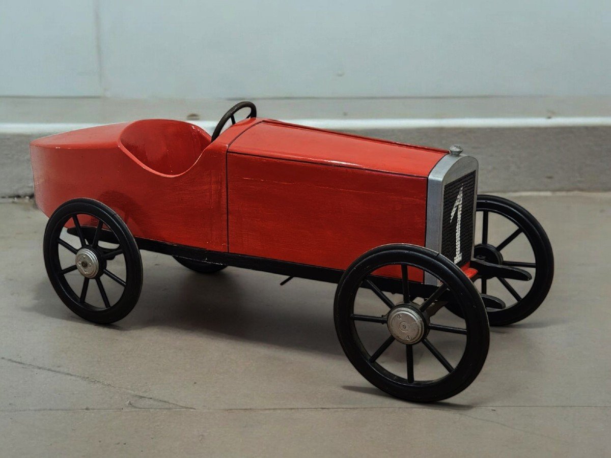 Voiture à Pédales En Bois Pour Enfants - Originale De 1925