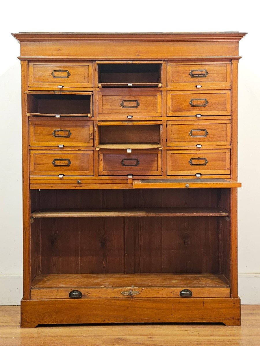 Commode / Classeur En Bois - Début Des Années 1900-photo-2