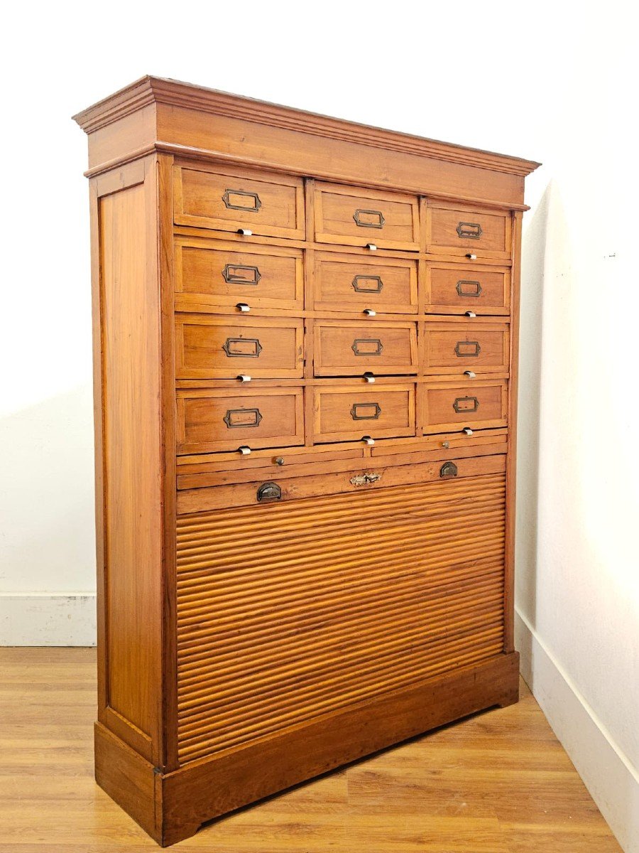 Commode / Classeur En Bois - Début Des Années 1900-photo-3