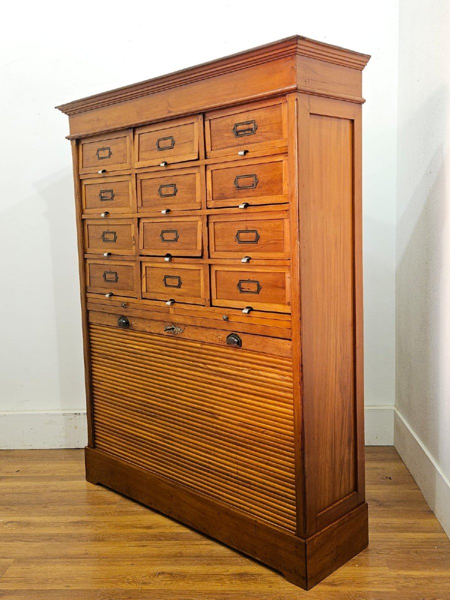 Commode / Classeur En Bois - Début Des Années 1900-photo-4