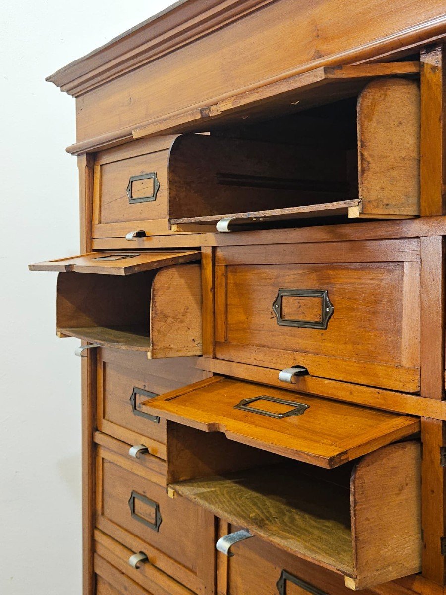 Commode / Classeur En Bois - Début Des Années 1900-photo-8